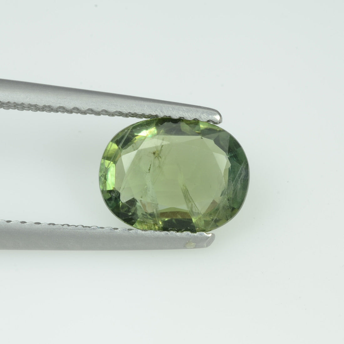 1.71 Cts Natural Green Sapphire Loose Gemstone Oval Cut