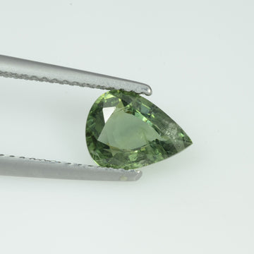 1.55 Cts Natural Green Sapphire Loose Gemstone Oval Cut