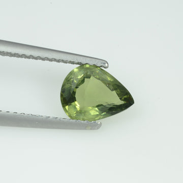 1.39 Cts Natural Green Sapphire Loose Gemstone Oval Cut