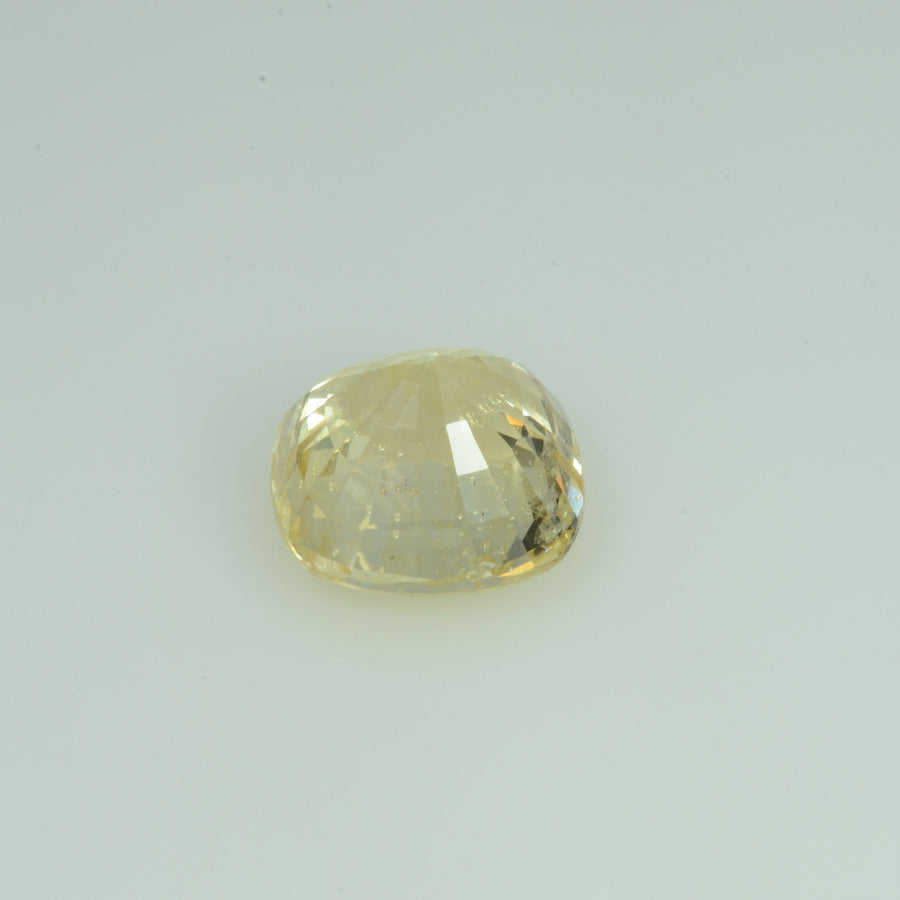 5.24 cts Unheated Natural Yellow Sapphire Loose Gemstone Cushion Cut