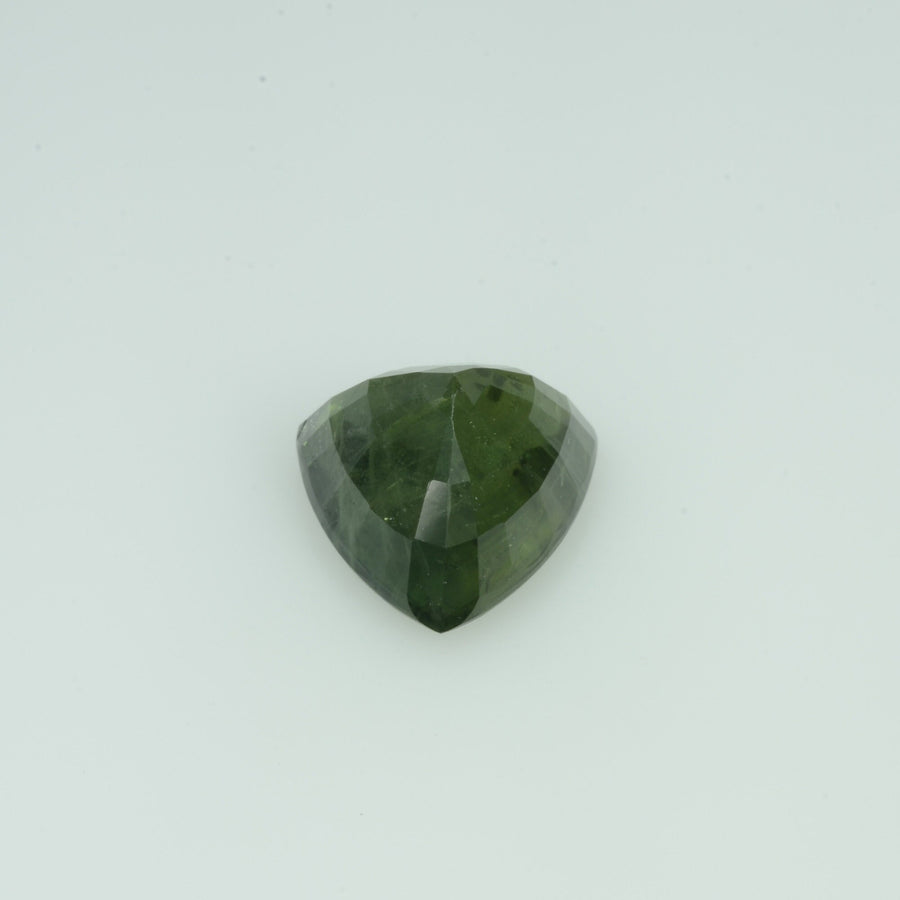 4.08 cts Natural Green Sapphire Loose Gemstone Trillion Cut