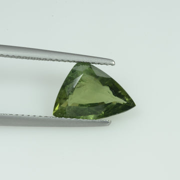3.32 cts Natural Green Sapphire Loose Gemstone Trillion Cut