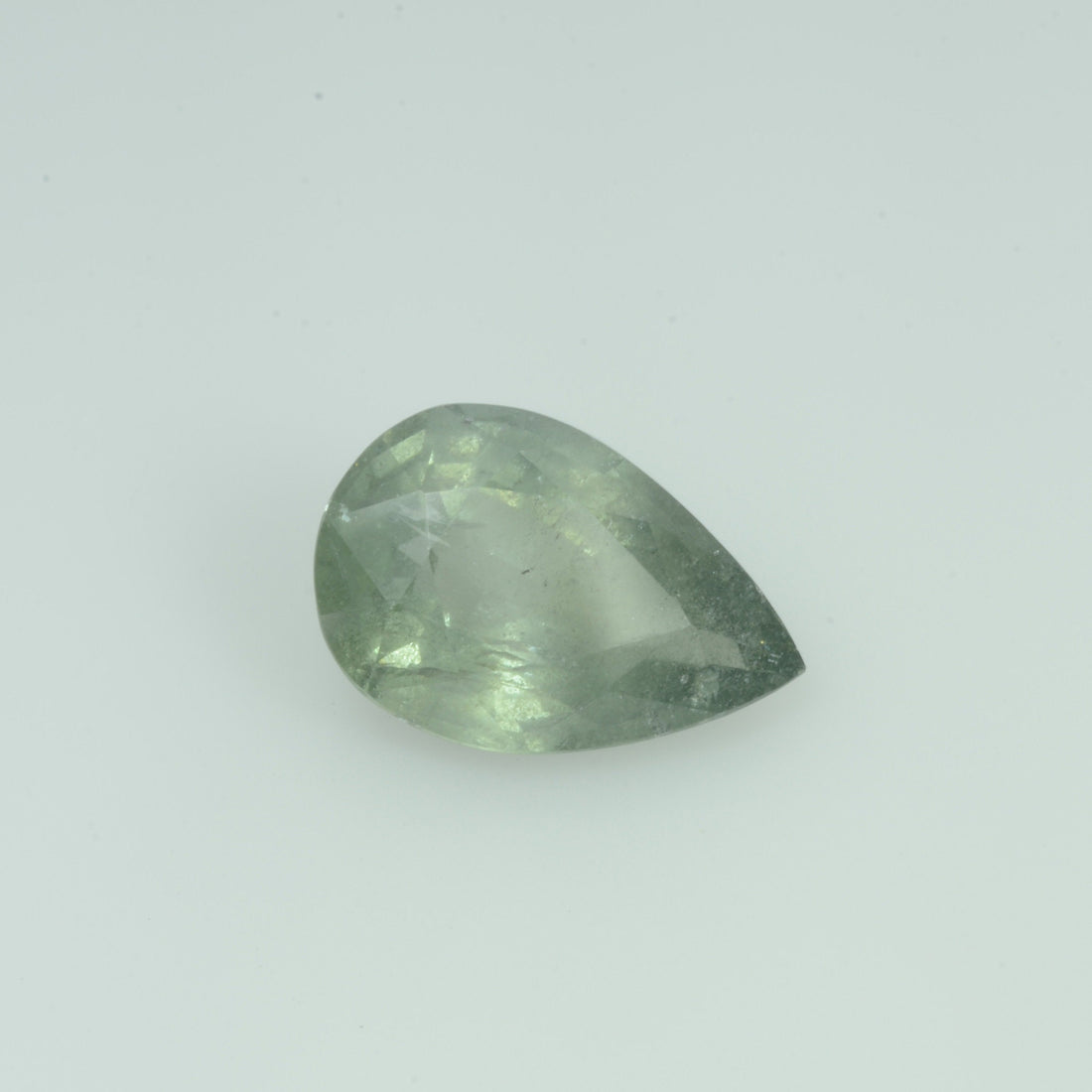 4.24 Cts Natural Green Sapphire Loose Gemstone Pear Cut