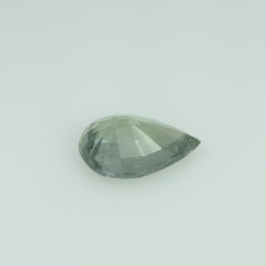 4.24 Cts Natural Green Sapphire Loose Gemstone Pear Cut