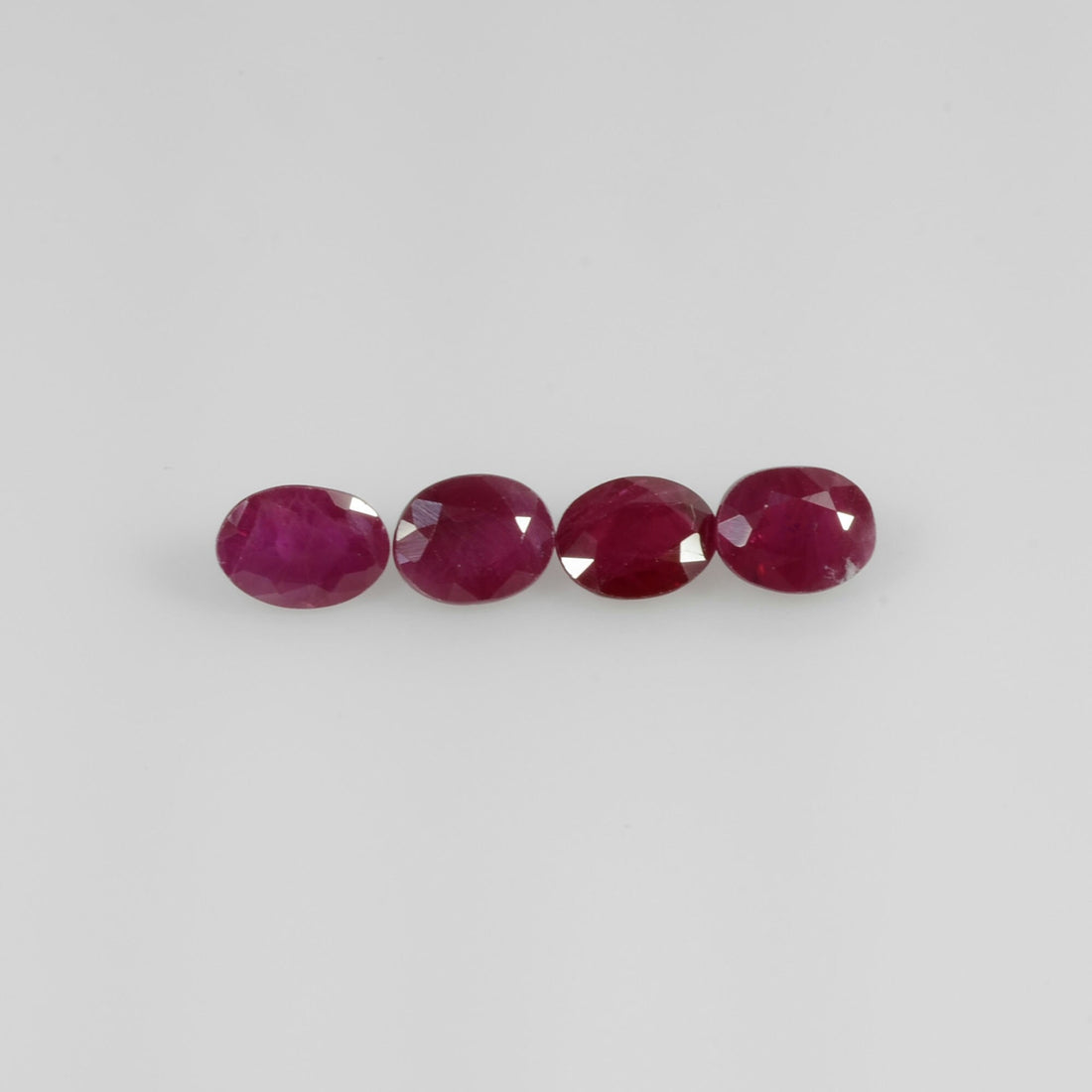 5x4 MM Natural Ruby Loose Gemstone Oval Cut