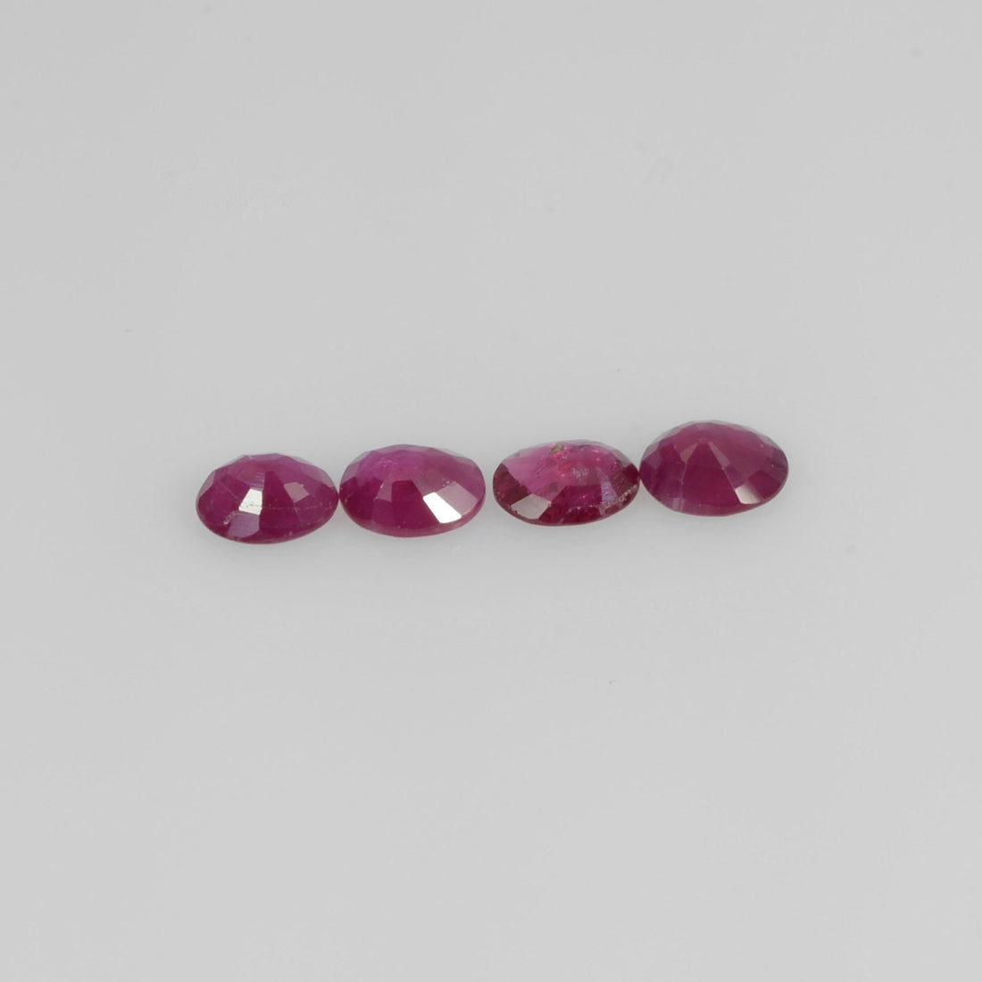 4.5x3.5 MM Natural Ruby Loose Gemstone Oval Cut