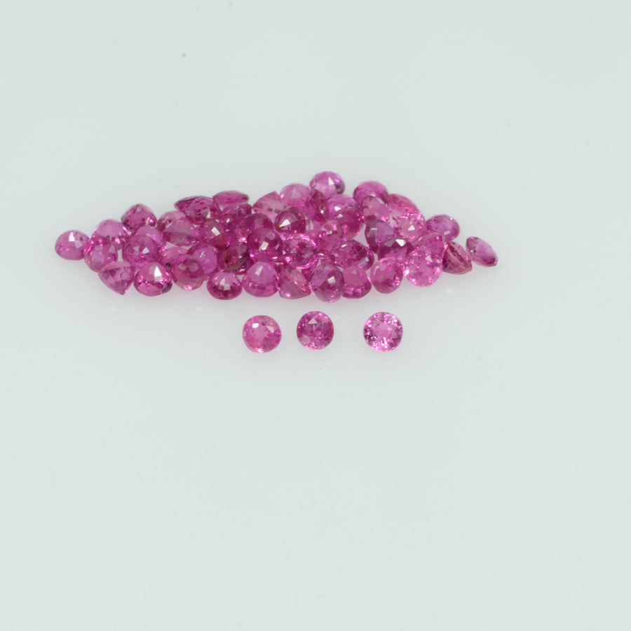 1.1-2.8 mm Natural Ruby Loose Gemstone Round Cut - Thai Gems Export Ltd.