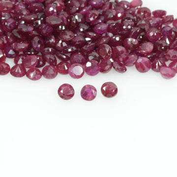2.0-2.8 mm Natural Ruby Loose Gemstone Round Cut