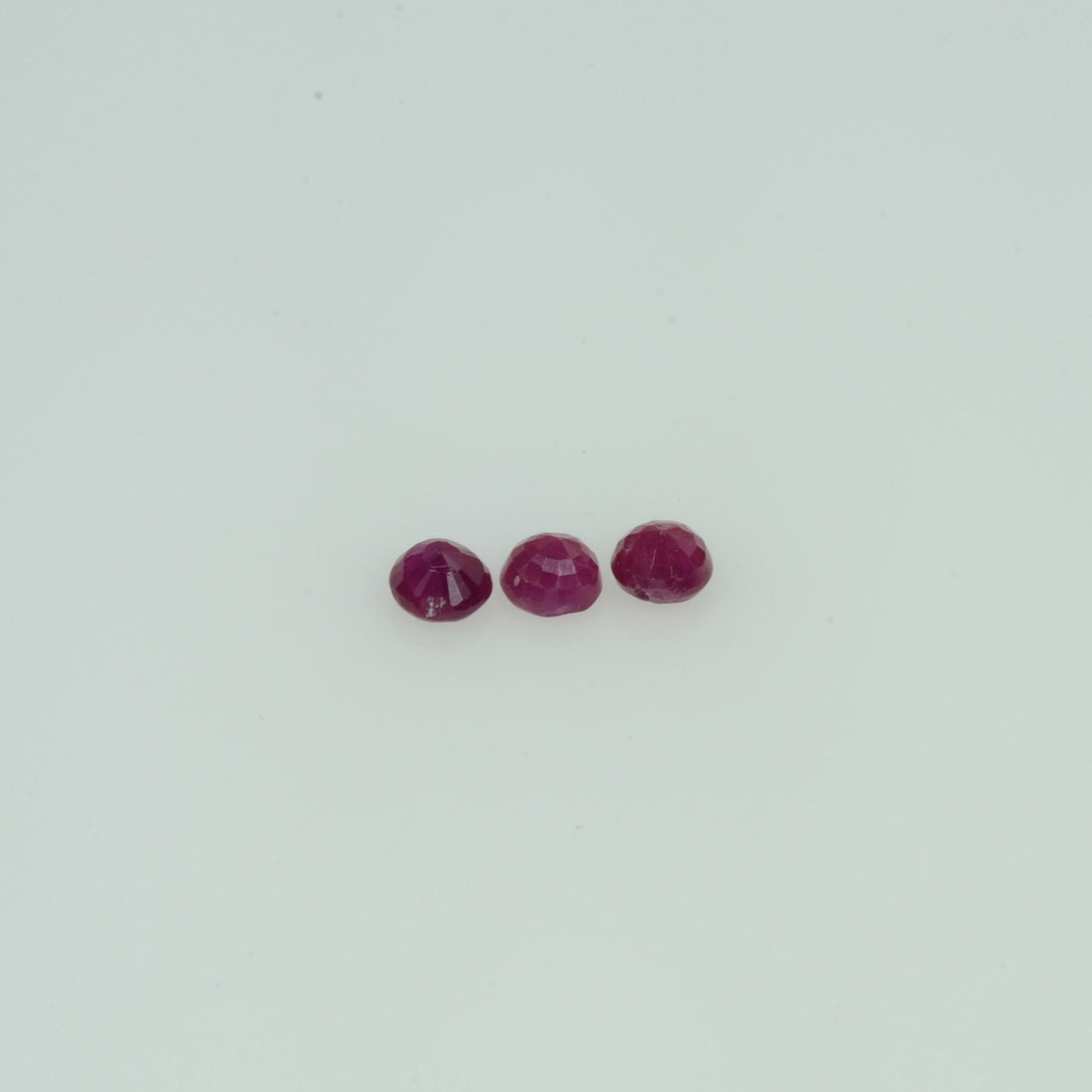 1.9-3.2 mm Natural Ruby Loose Gemstone Round Cut
