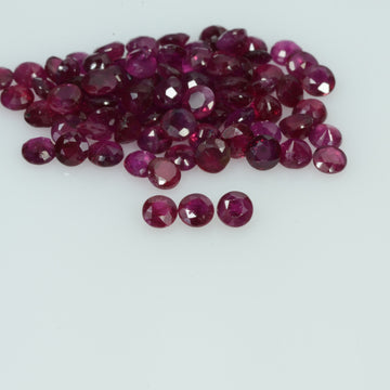 1.3-3.1 mm Natural Ruby Loose Gemstone Round Cut