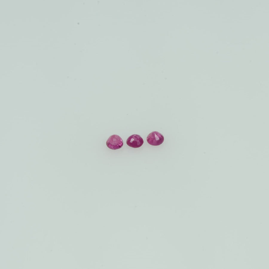 1.4-3.1 mm Lots Natural Ruby Loose Gemstone Round Cut