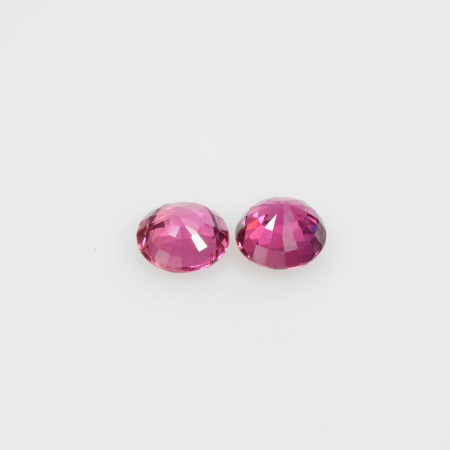 3.9-5.4 mm Natural Ruby Loose Gemstone Round Cut