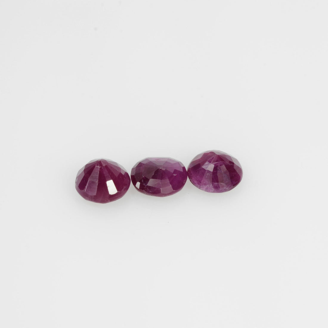 4.4-8.8 mm Natural Ruby Loose Gemstone Round Cut