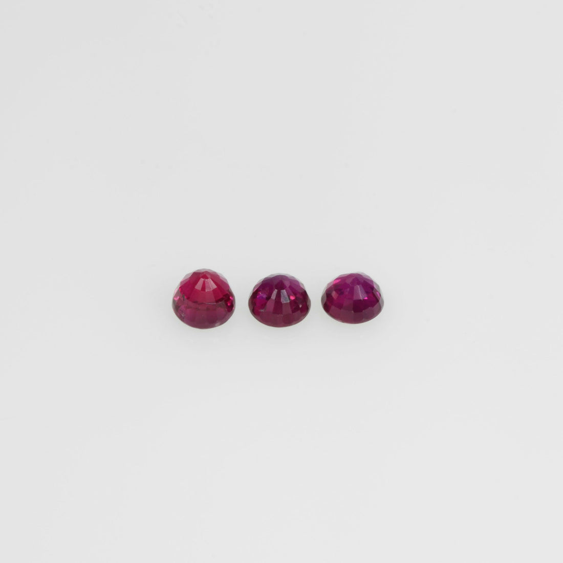 2.6-3.6 mm Natural Ruby Loose Gemstone Round Cut