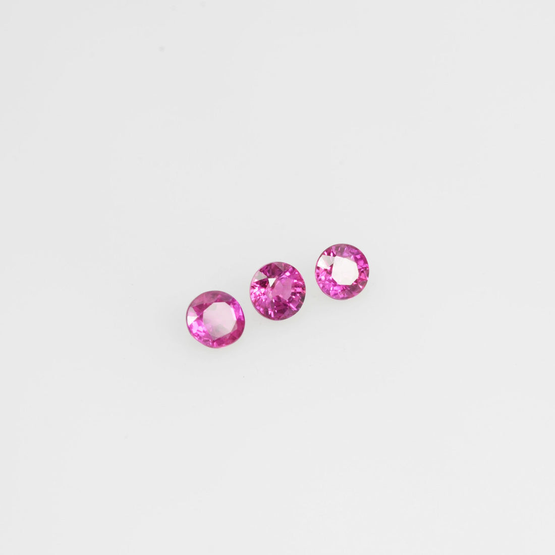 2.3-3.8 mm Natural Ruby Loose Gemstone Round Cut