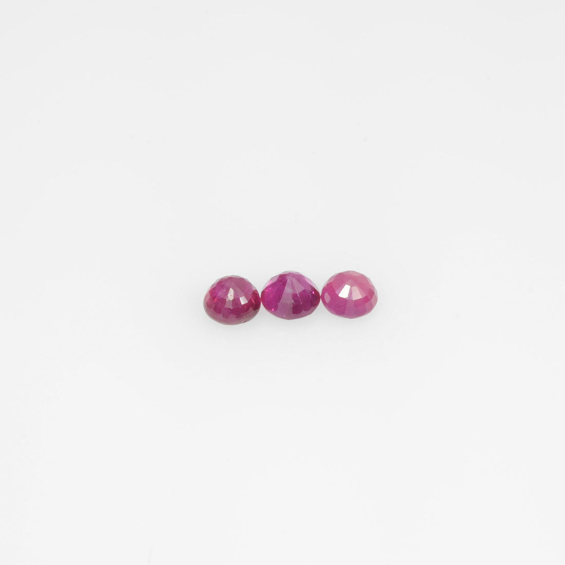 2.6-3.7 mm Natural Ruby Loose Gemstone Round Cut