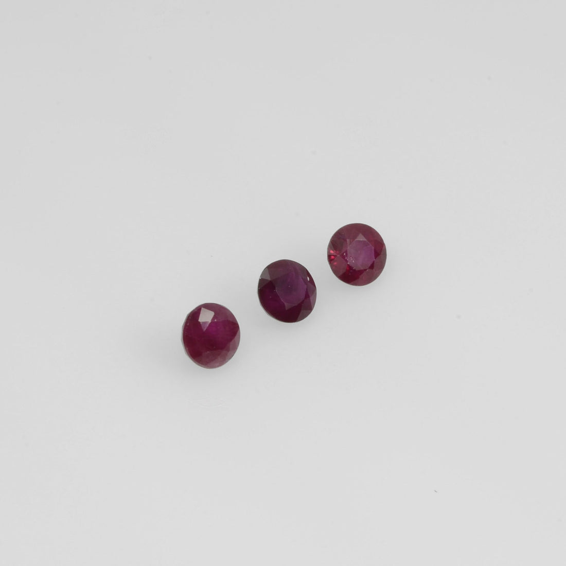 1.8-3.7 mm Natural Ruby Loose Gemstone Round Cut