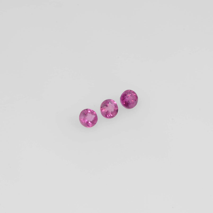 1.7-3.8 mm Natural Ruby Loose Gemstone Round Cut