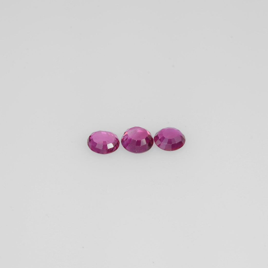 1.9-4.2 mm Natural Ruby Loose Gemstone Round Cut