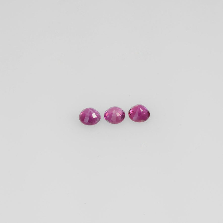 1.9-4.2 mm Natural Ruby Loose Gemstone Round Cut