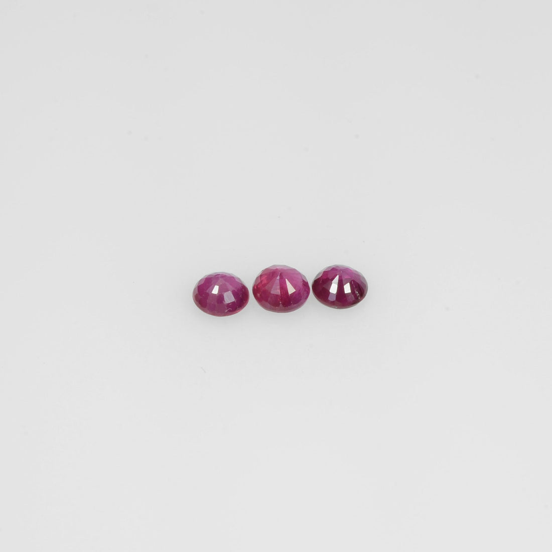 2.8-3.6 mm Natural Ruby Loose Gemstone Round Cut