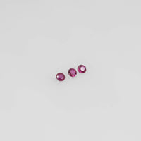 1.3-2.7 mm Natural Ruby Loose Gemstone Round Cut
