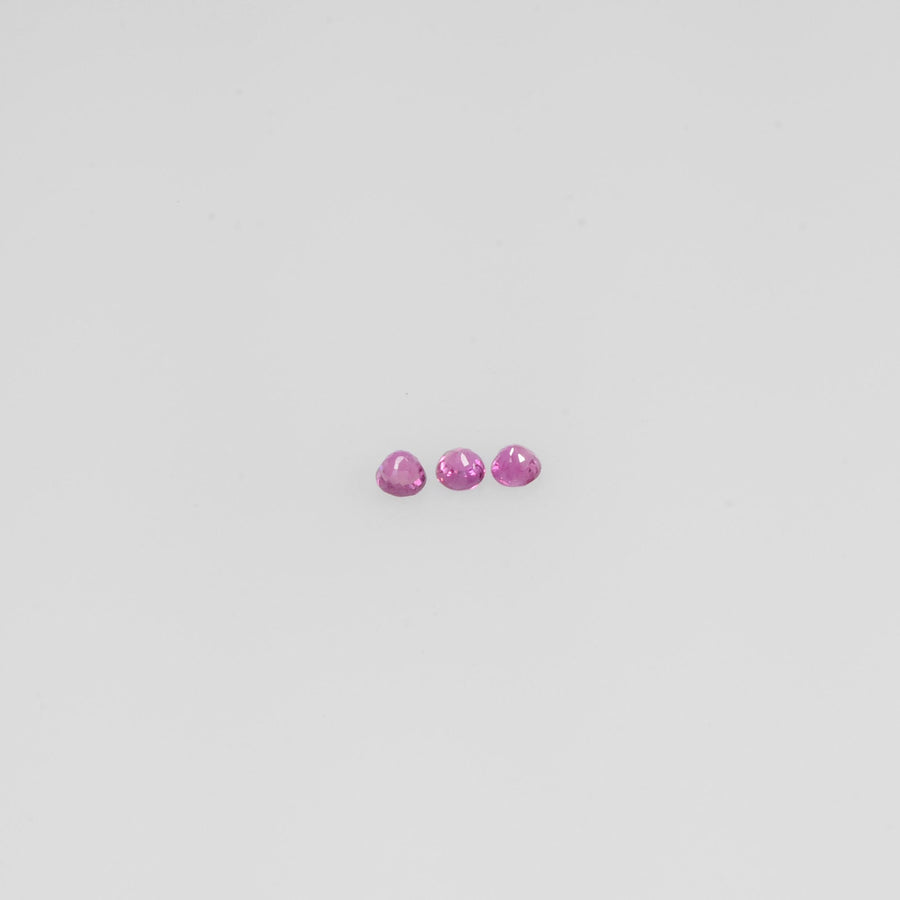 1.1-3.5 mm Natural Ruby Loose Gemstone Round Cut