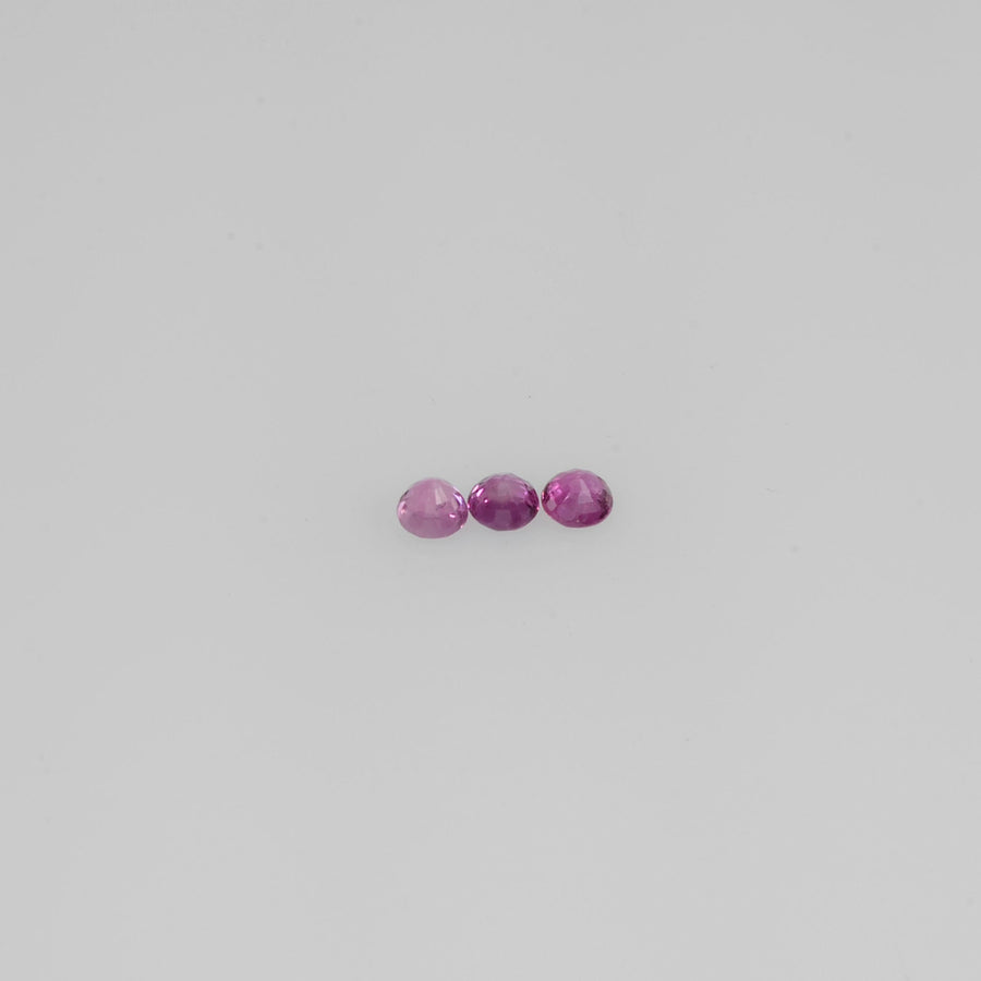 1.1-3.5 mm Natural Ruby Loose Gemstone Round Cut