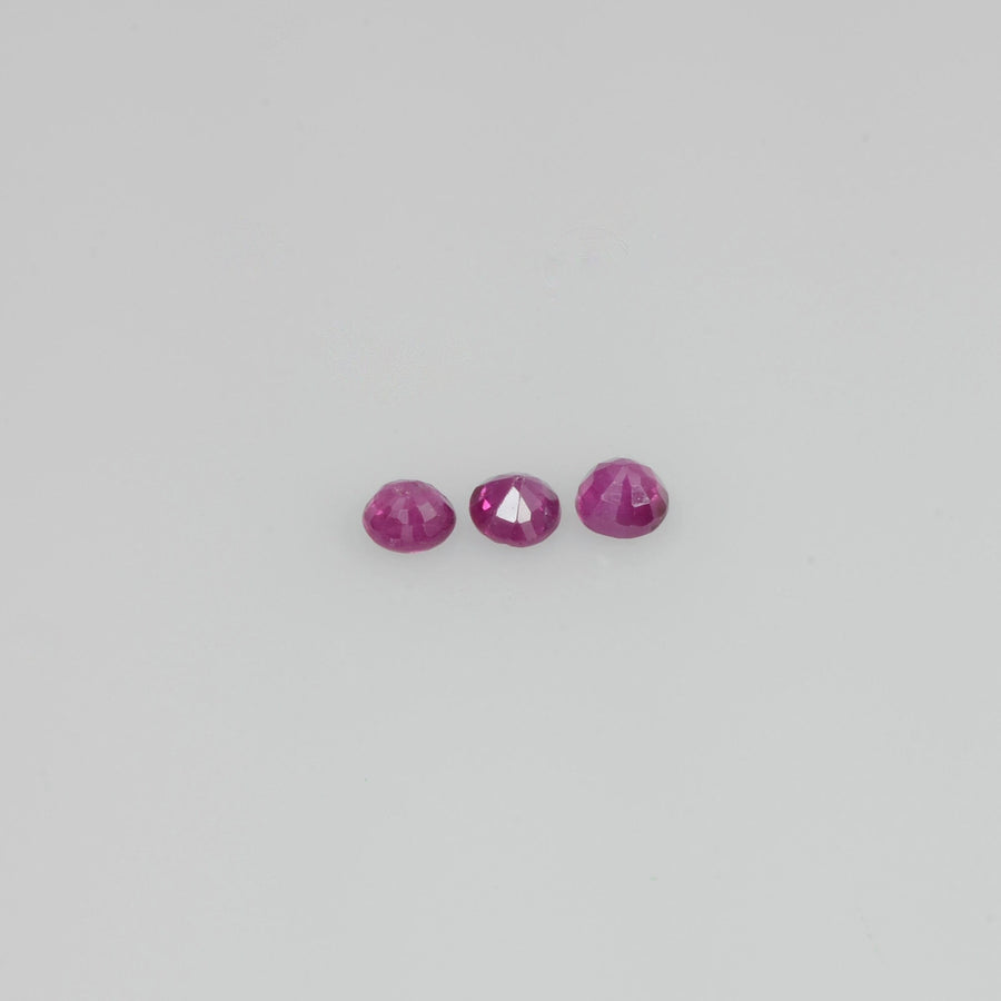 1.6-4.2 mm Natural Ruby Loose Gemstone Round Cut