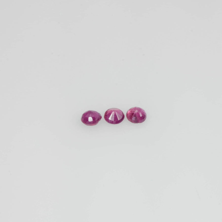 1.6-4.2 mm Natural Ruby Loose Gemstone Round Cut