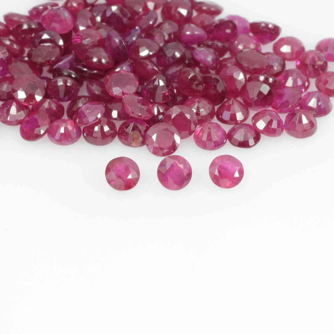 2.3-3.6 mm Natural Ruby Loose Gemstone Round Cut