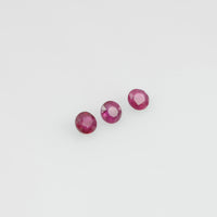 2.3-3.6 mm Natural Ruby Loose Gemstone Round Cut