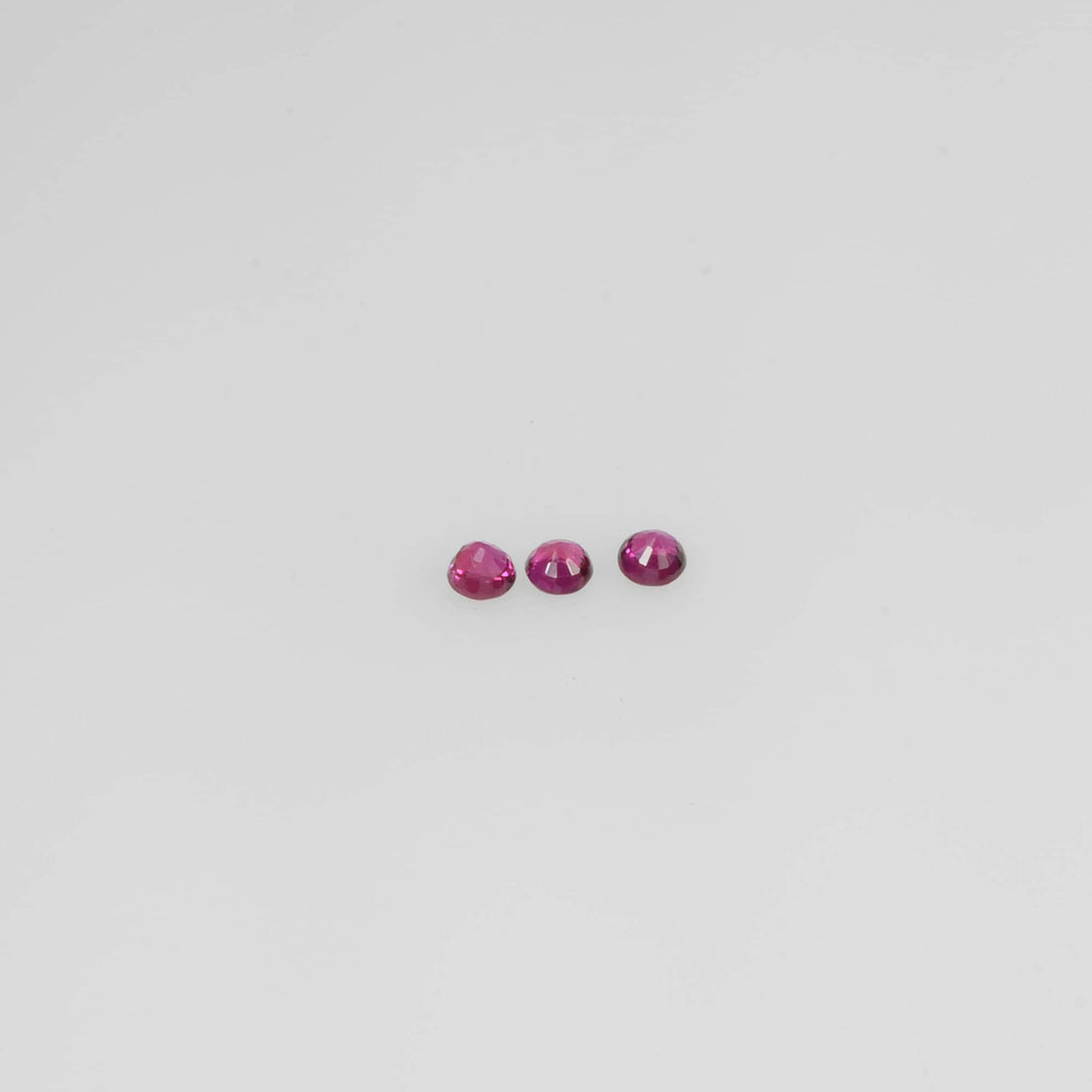 1.3-2.7 mm Natural Ruby Loose Gemstone Round Cut