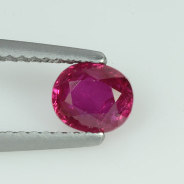 0.90 Cts Natural Burma Ruby Loose Gemstone Oval Cut