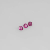 1.8-4.2 mm Natural Ruby Loose Gemstone Round Cut