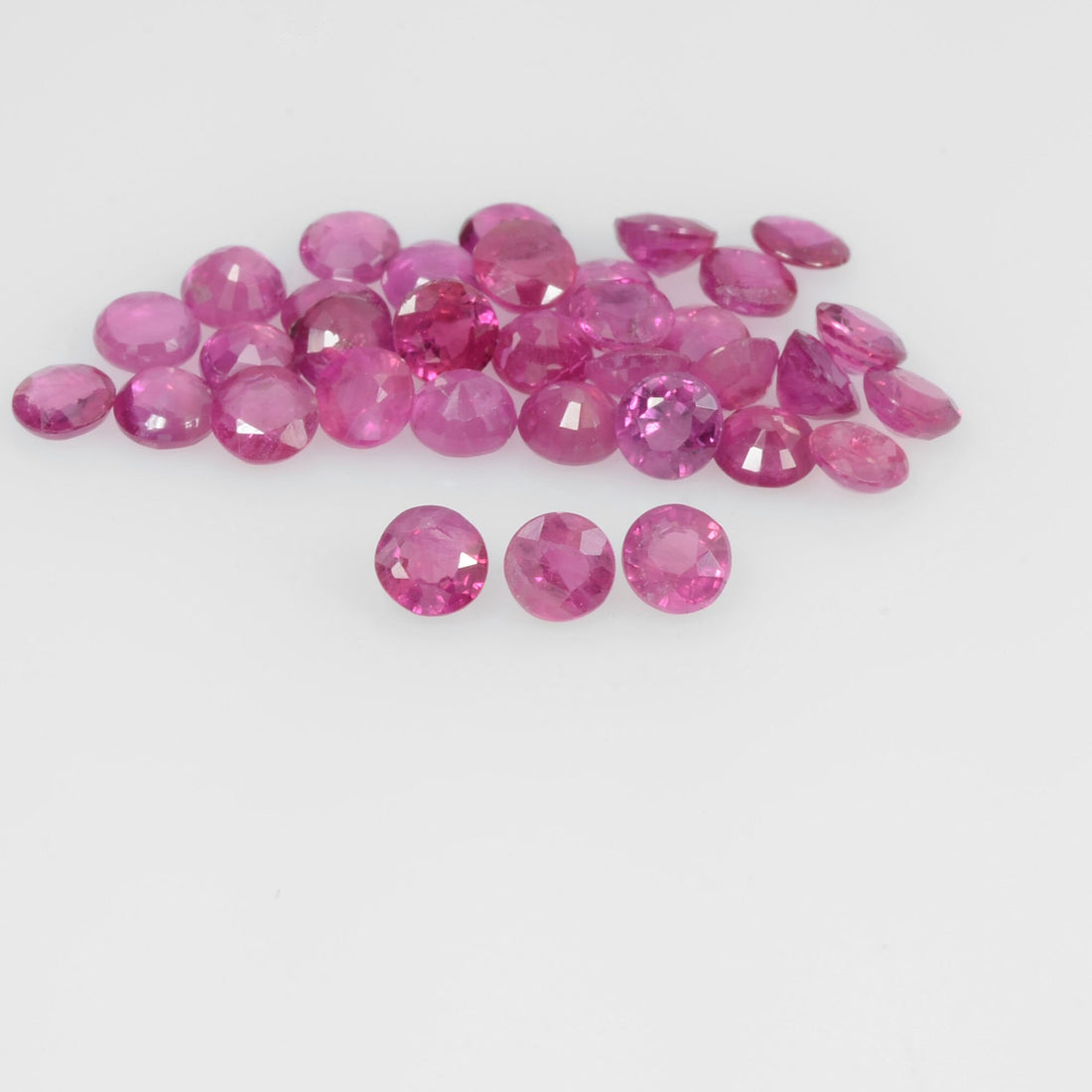 1.8-4.2 mm Natural Ruby Loose Gemstone Round Cut