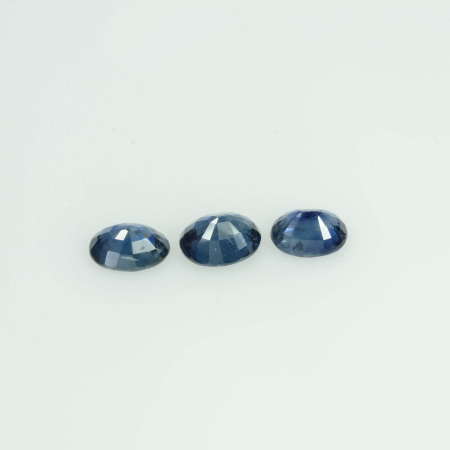 5x4 mm Natural Calibrated Blue Sapphire Loose Gemstone Oval Cut