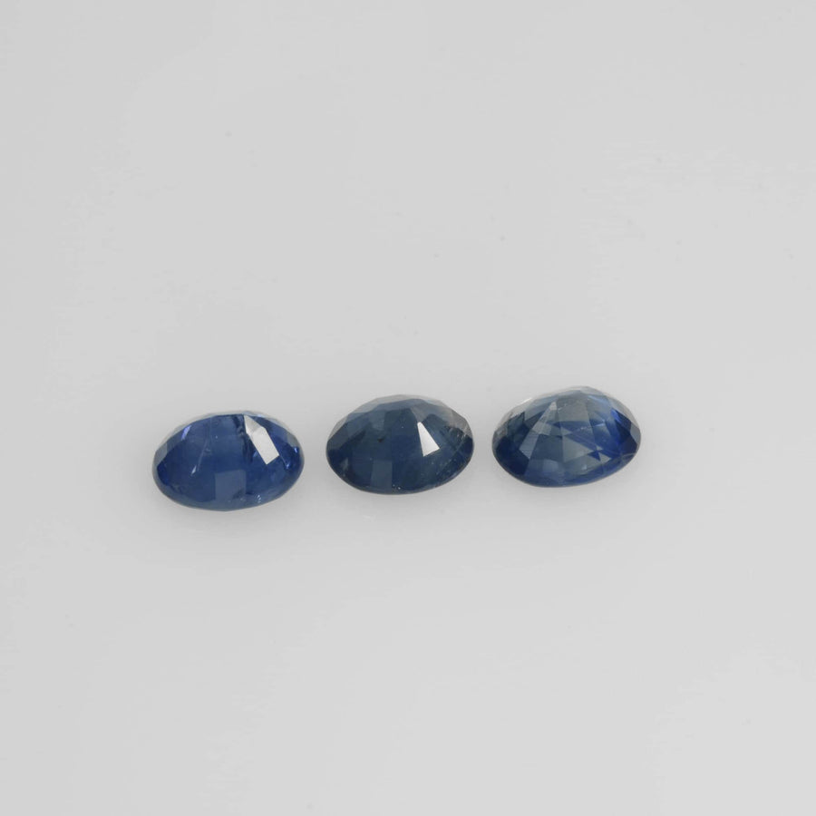 5x4 mm Natural Calibrated Blue Sapphire Loose Gemstone Oval Cut