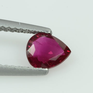 0.64 Cts Natural Ruby Loose Gemstone Pear Cut