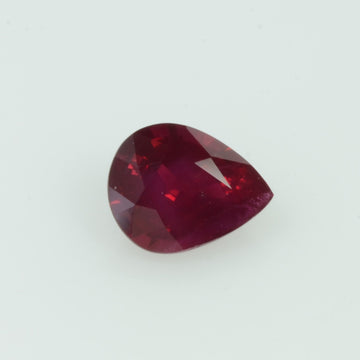 0.60 Cts Natural Ruby Loose Gemstone Pear Cut