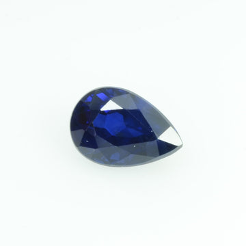 0.58 Cts Natural Blue Sapphire Loose Gemstone Pear Cut