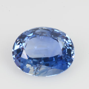 1.89 cts Unheated Natural Blue Sapphire Loose Gemstone Oval Cut Certified