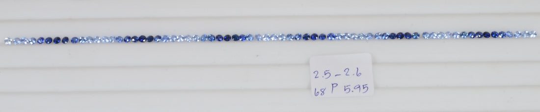 Natural Blue Fancy Sapphire Loose Gemstone  Diamond  Cut Set