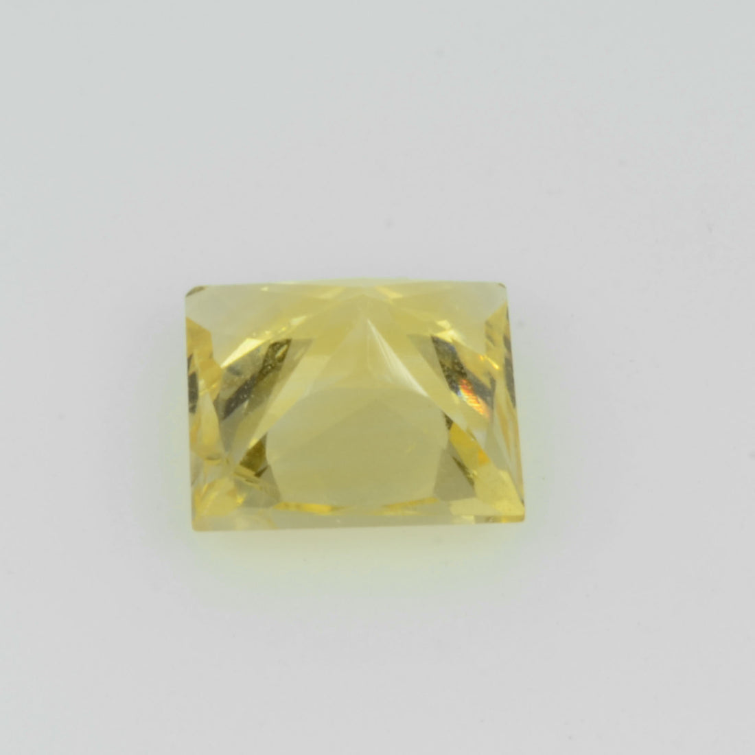 1.01 Cts  Natural Yellow Sapphire Loose Gemstone Princess Cut