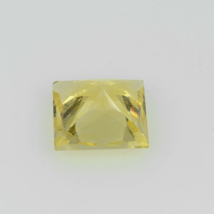 1.01 Cts  Natural Yellow Sapphire Loose Gemstone Princess Cut