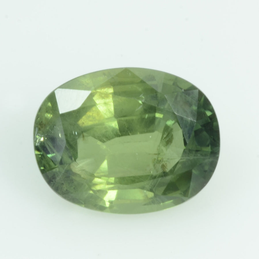 2.39 cts Natural Green Sapphire Loose Gemstone Oval Cut