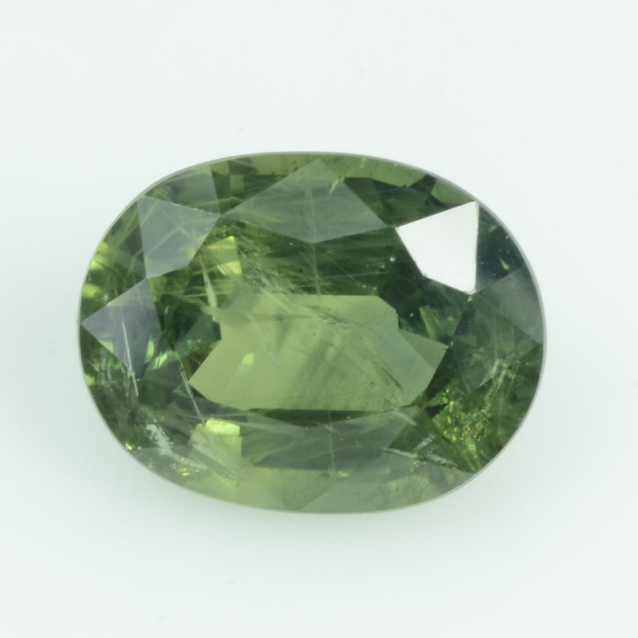 2.56 cts Natural Green Sapphire Loose Gemstone Oval Cut