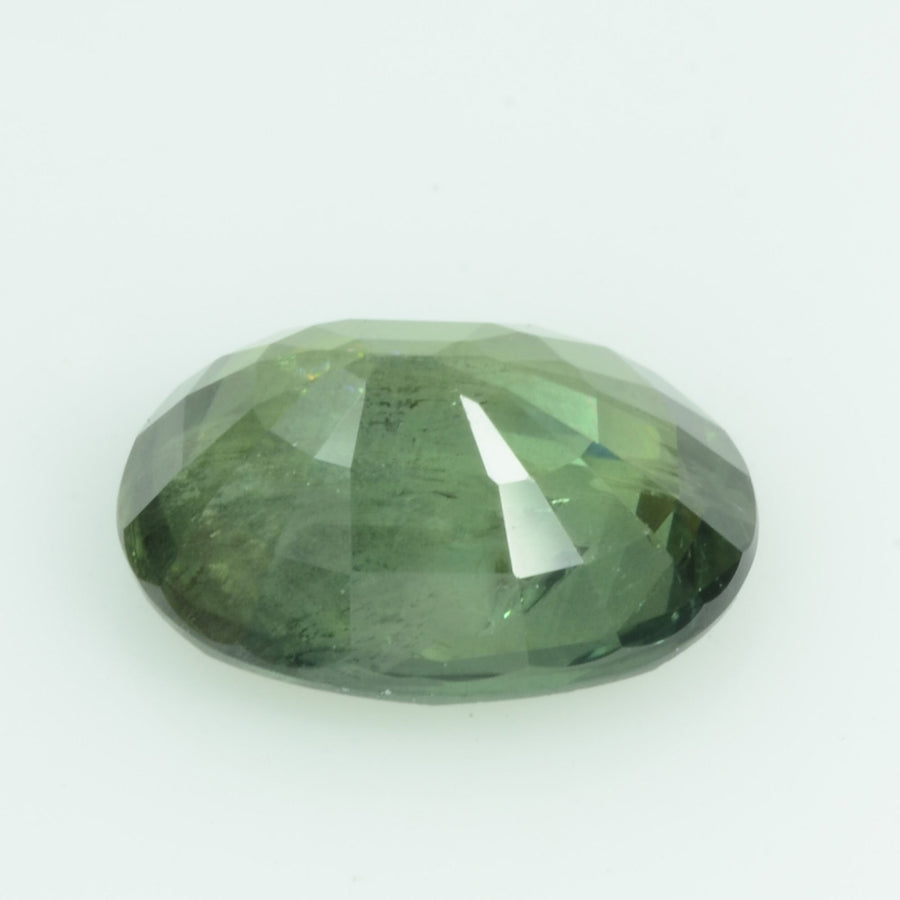 2.26 cts Natural Green Sapphire Loose Gemstone Oval Cut