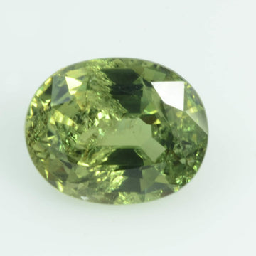 2.61 cts Natural Green Sapphire Loose Gemstone Oval Cut