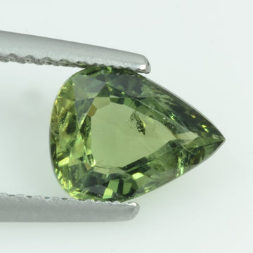 1.67 cts Natural Green Sapphire Loose Gemstone Pear Cut